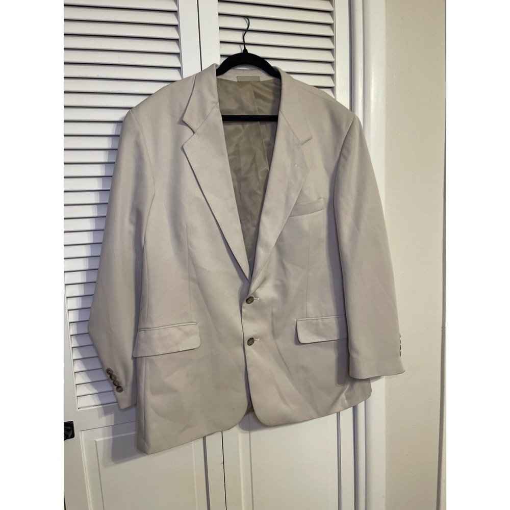 Norm Thompson Men's Tan Blazer - Two Button L-XL or 42R to 44R